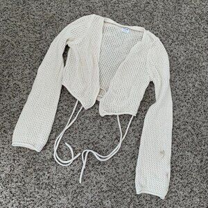 Cotton on knit tie-up top #knitwear